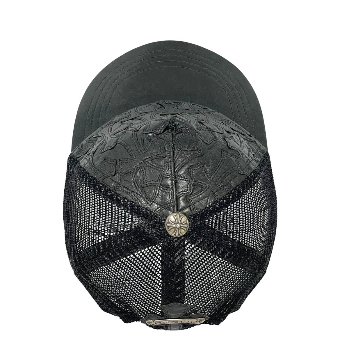 中古】 CHROME HEARTS クロムハーツ トラッカーキャップ レザー
