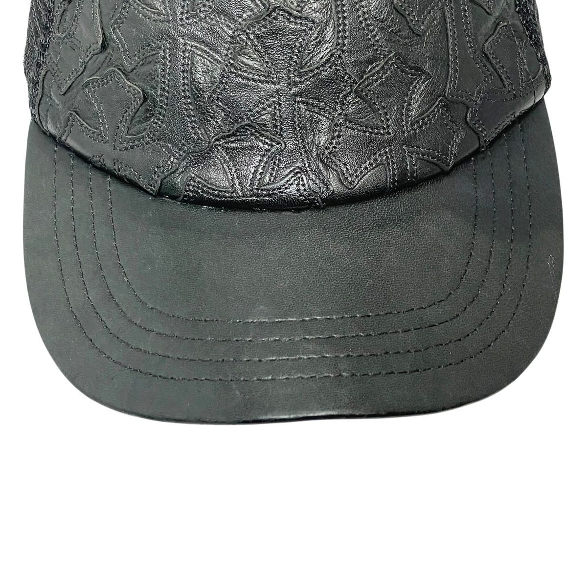 中古】 CHROME HEARTS クロムハーツ トラッカーキャップ レザー