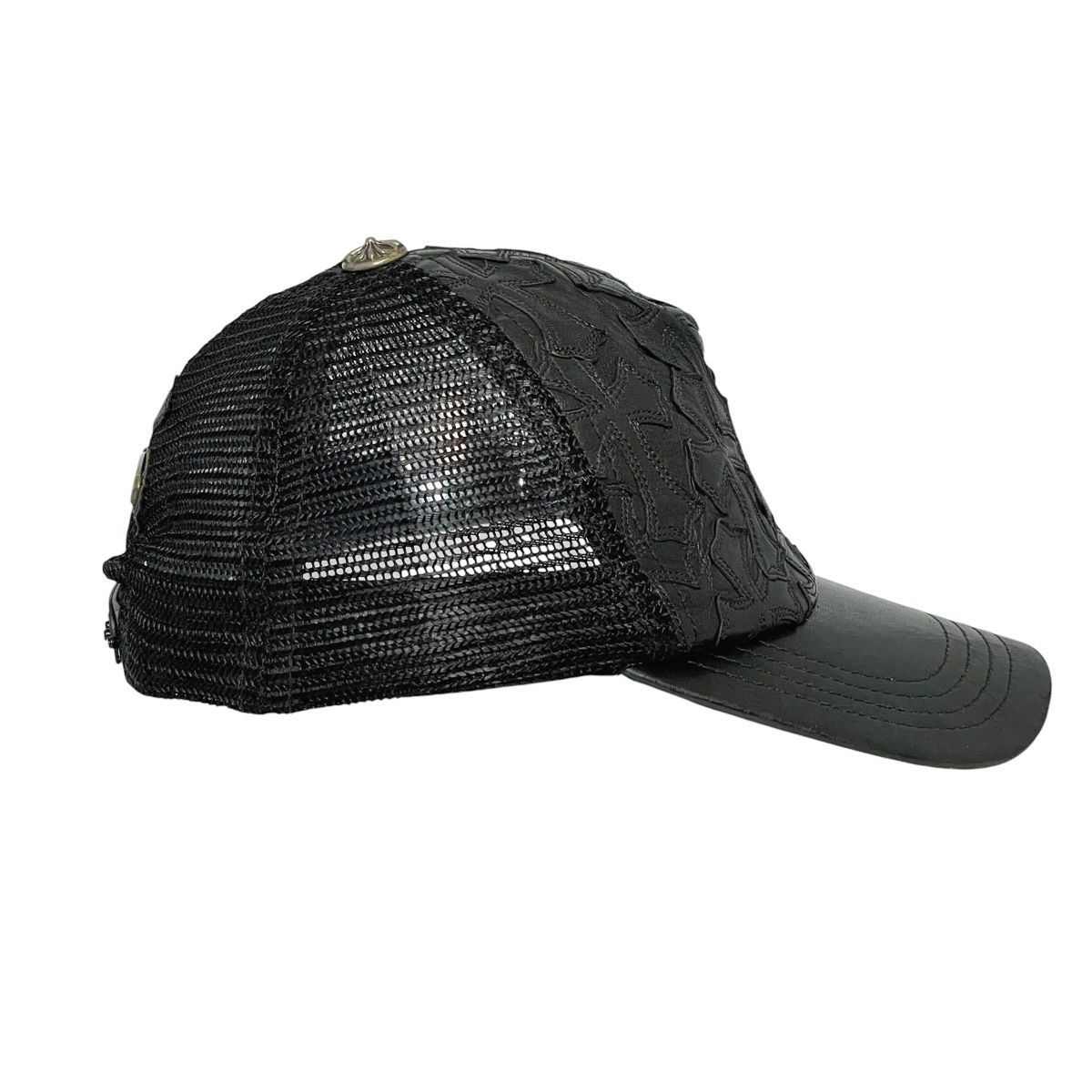 中古】 CHROME HEARTS クロムハーツ トラッカーキャップ レザー