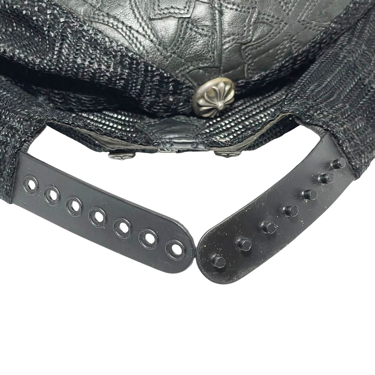 中古】 CHROME HEARTS クロムハーツ トラッカーキャップ レザー