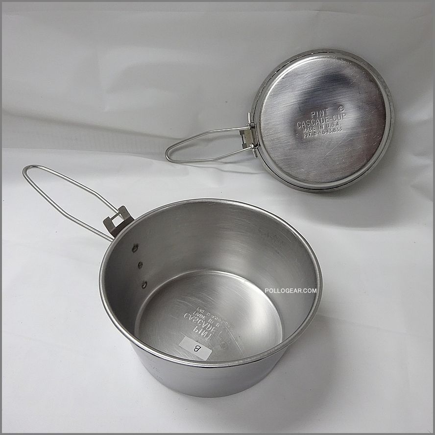 初期 バー付き カスケードカップ VINTAGE CASCADE CUP USA製 1PINT リッドバー付き シェラカップ アメリカ製
