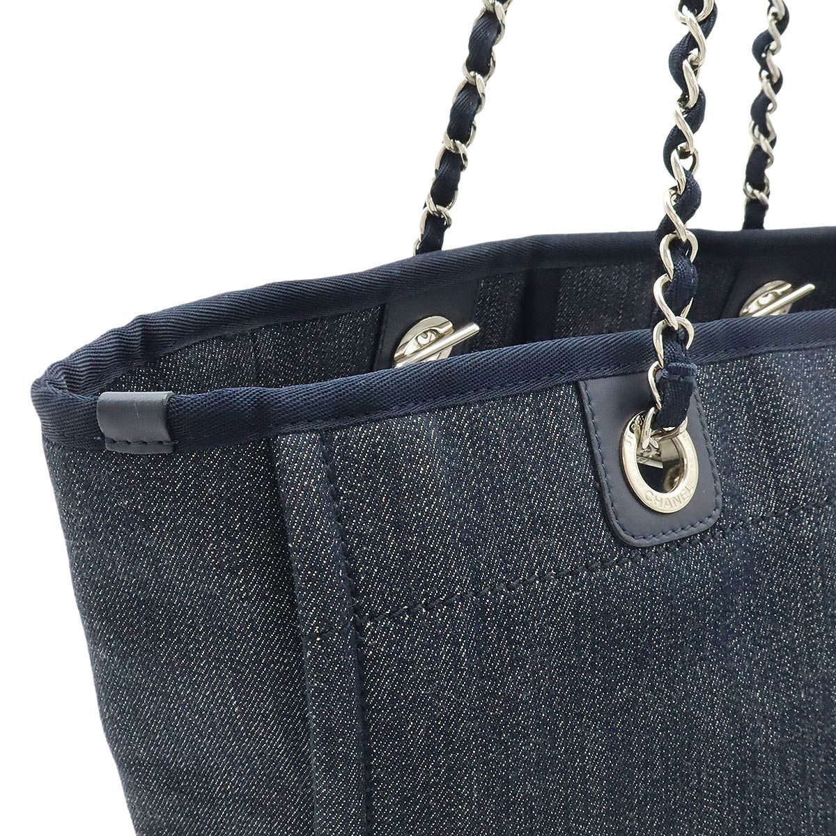 CHANEL シャネル ドーヴィル トートMM ミディアム トートバッグ 