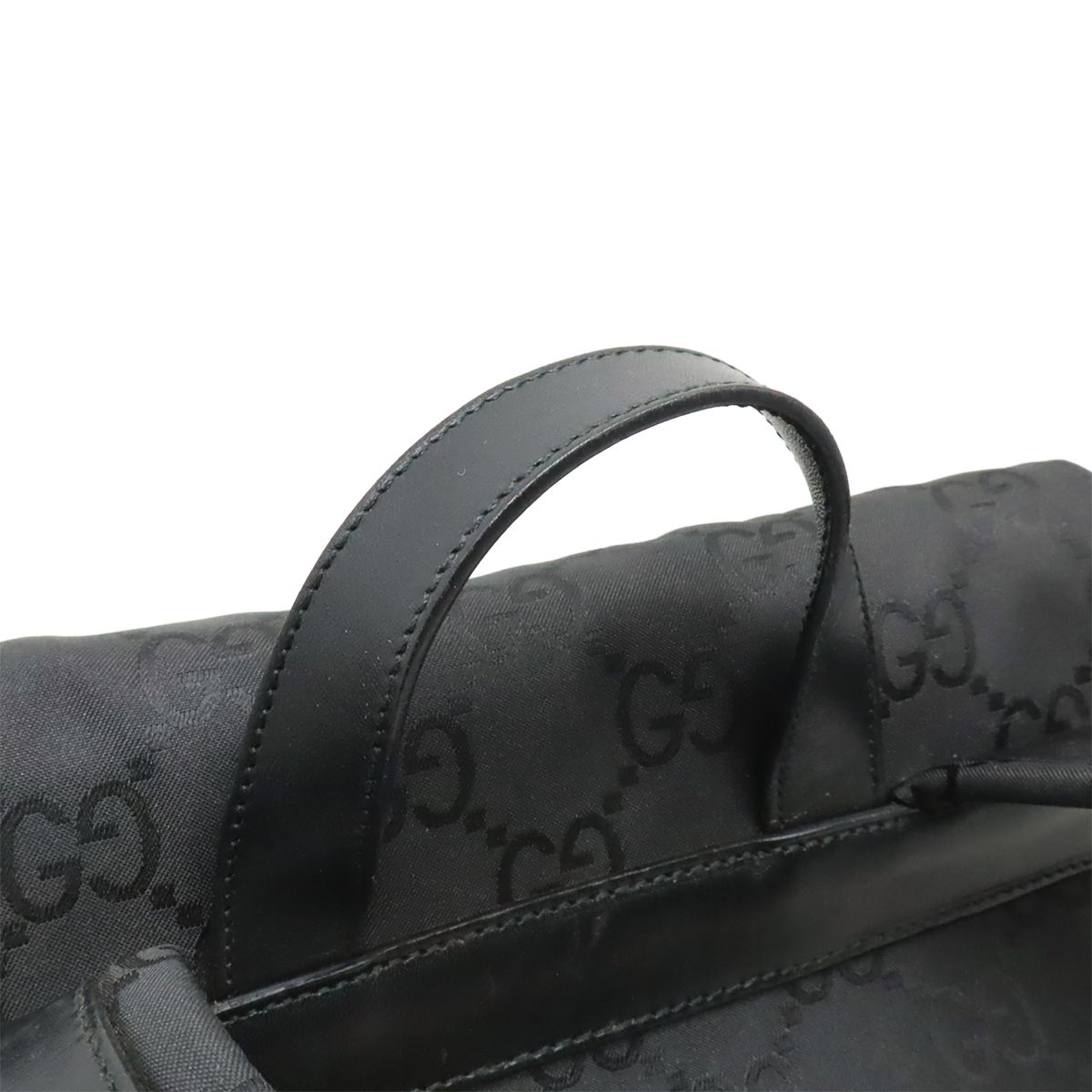GUCCI グッチ GGナイロン リュックサック バックパック レザー 