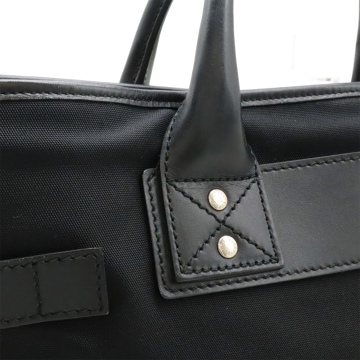 GUCCI グッチ ハンドバッグ ブリーフケース ブラック 中古・古着通販】GUCCI (グッチ) ブリーフケース ブラック｜ブランド