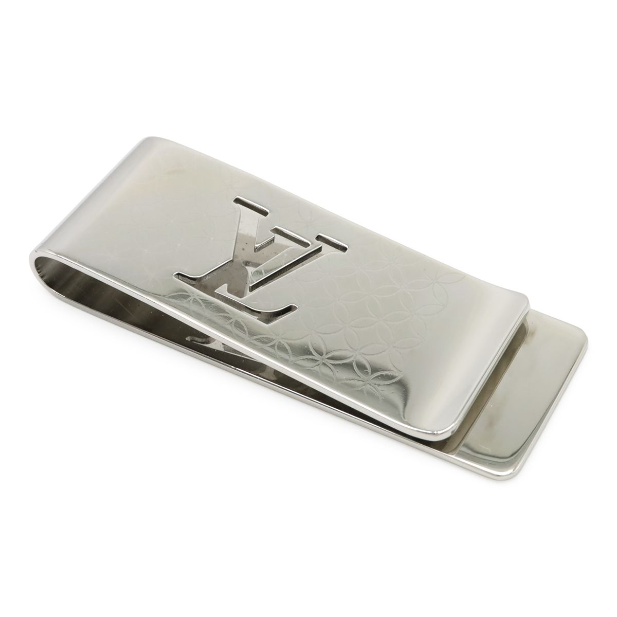 LOUIS VUITTON ルイ ヴィトン パンス ビエ シャンゼリゼ マネークリップ ビルクリップ 札ばさみ メタル シルバー M65041