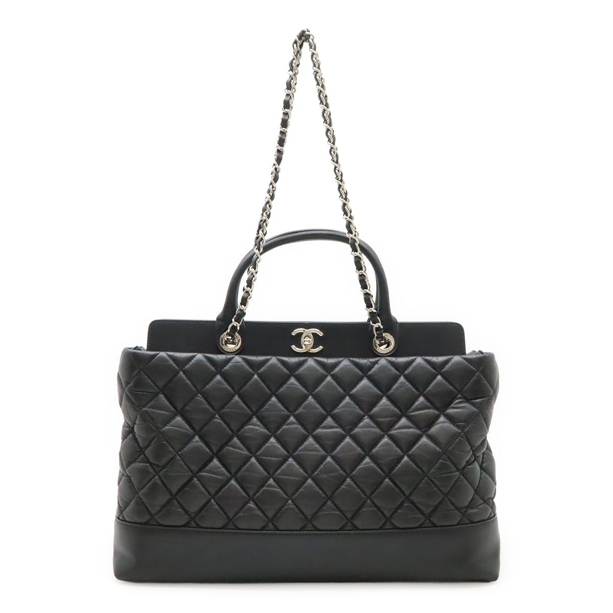 シャネル　ポートベロ―　マトラッセ　2wayショルダーバッグ CHANEL シャネル マトラッセ ココマーク ポートベロー トートバッグ