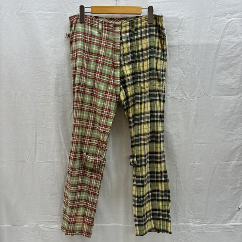 フィンガリン PD-232-BT-042 チェック柄 ウールボンテージパンツ PHINGERIN（フィンガリン） パンツ BONTAGE PANTS WOOL OMBRE