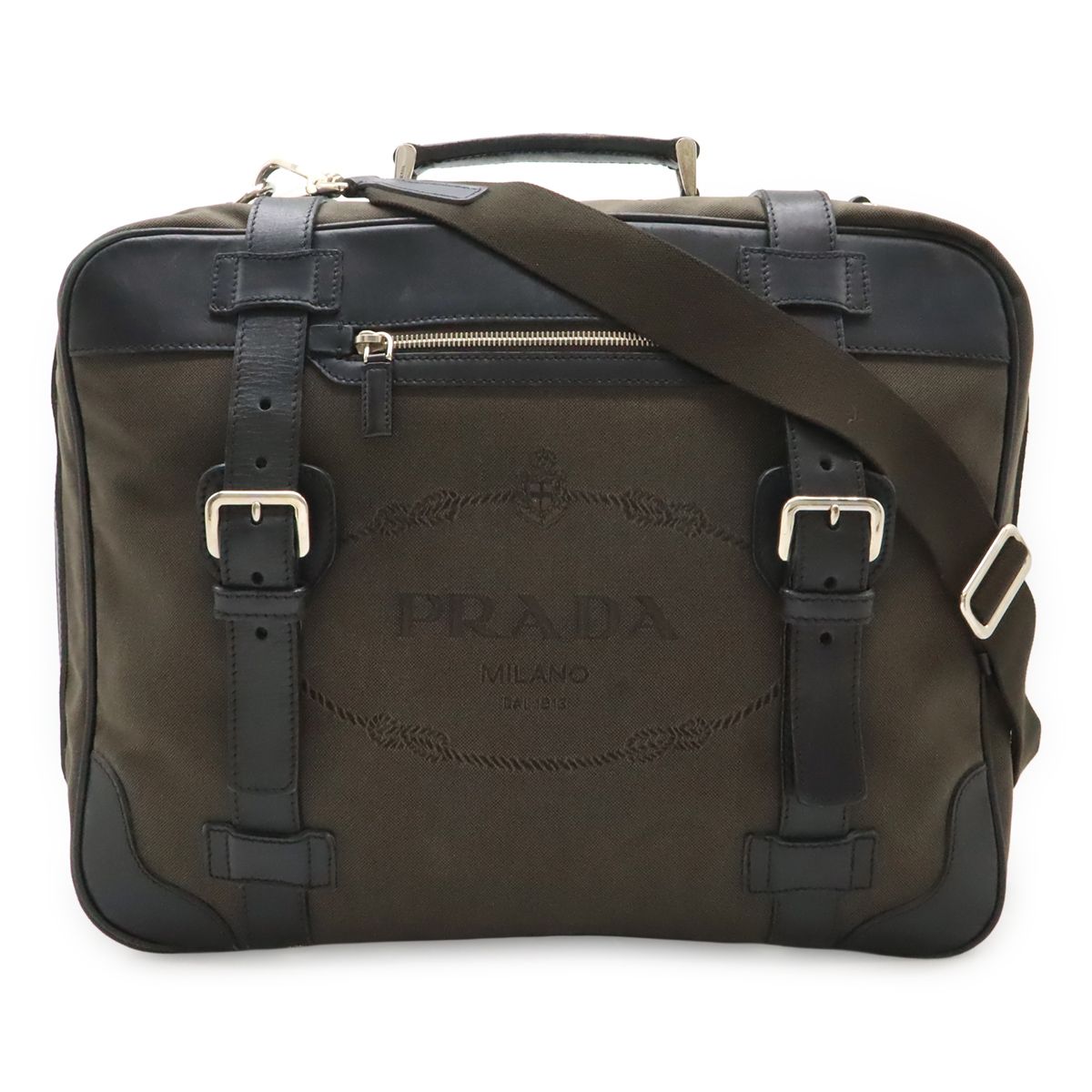 PRADA プラダ ロゴジャガード ショルダーバッグ トートバッグ 2WAY 