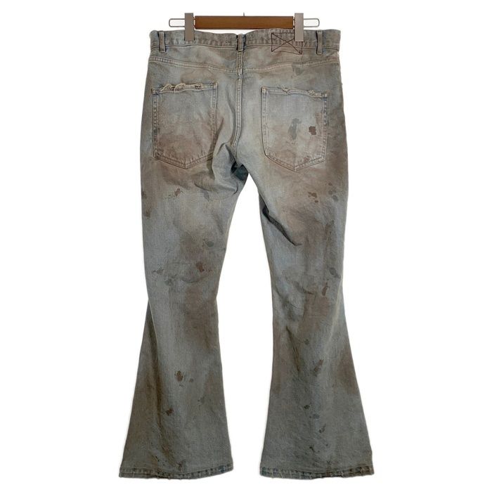 MLVINCE メルヴィンス 23AW DISTRESSED FLARE JEANS ダメージ加工 