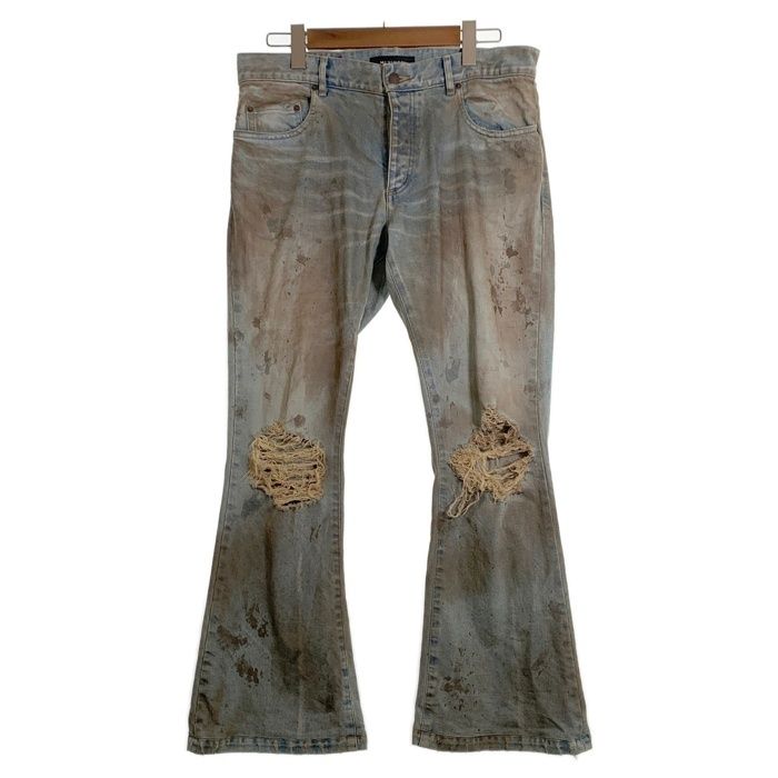 MLVINCE メルヴィンス 23AW DISTRESSED FLARE JEANS ダメージ加工