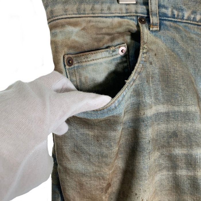 MLVINCE メルヴィンス 23AW DISTRESSED FLARE JEANS ダメージ加工