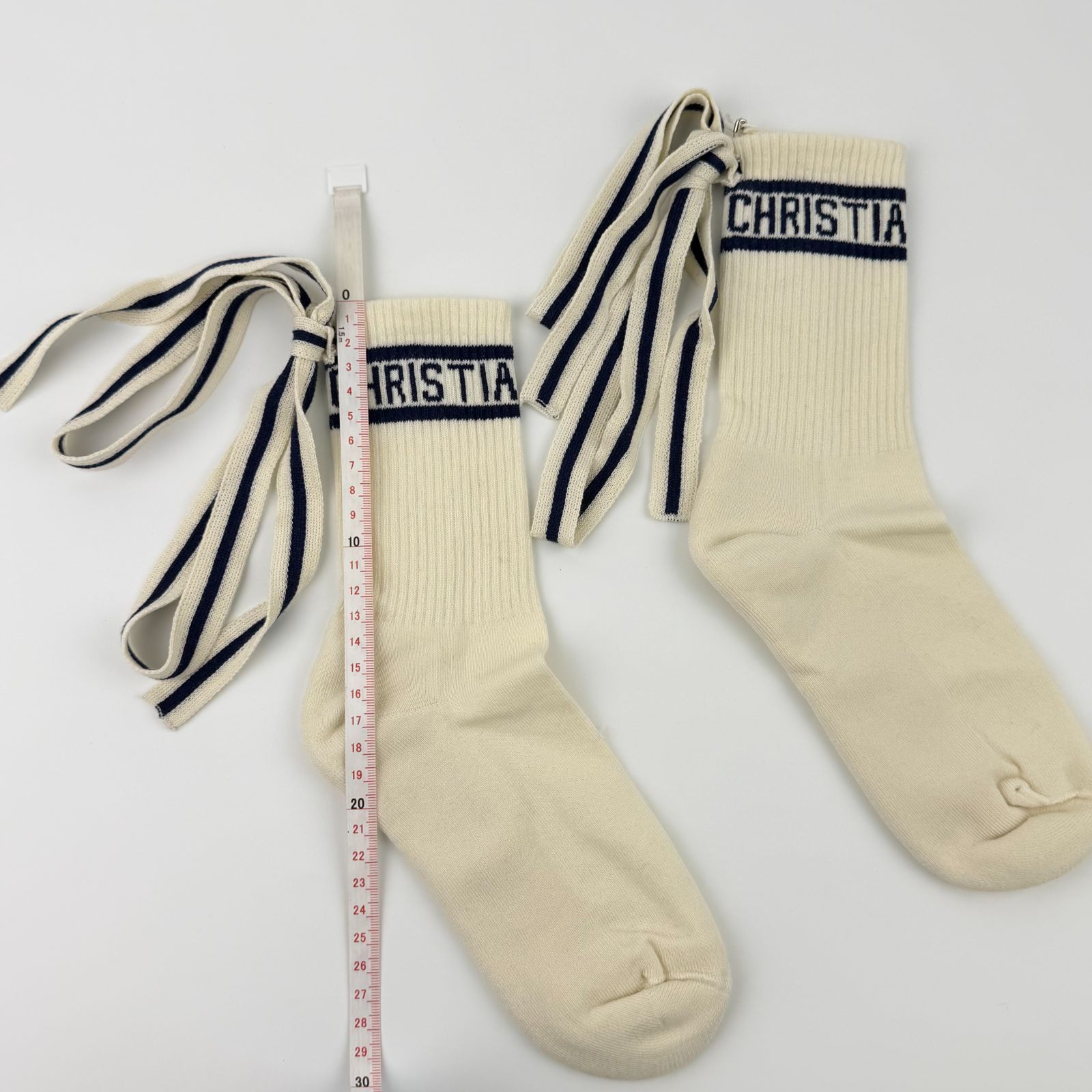 【中古】Christian Dior クリスチャンディオール 靴下 ソックス ホワイト ヴィンテージ レディース【中古美品】HIBUOCHI VINTAGE hboc260416a05