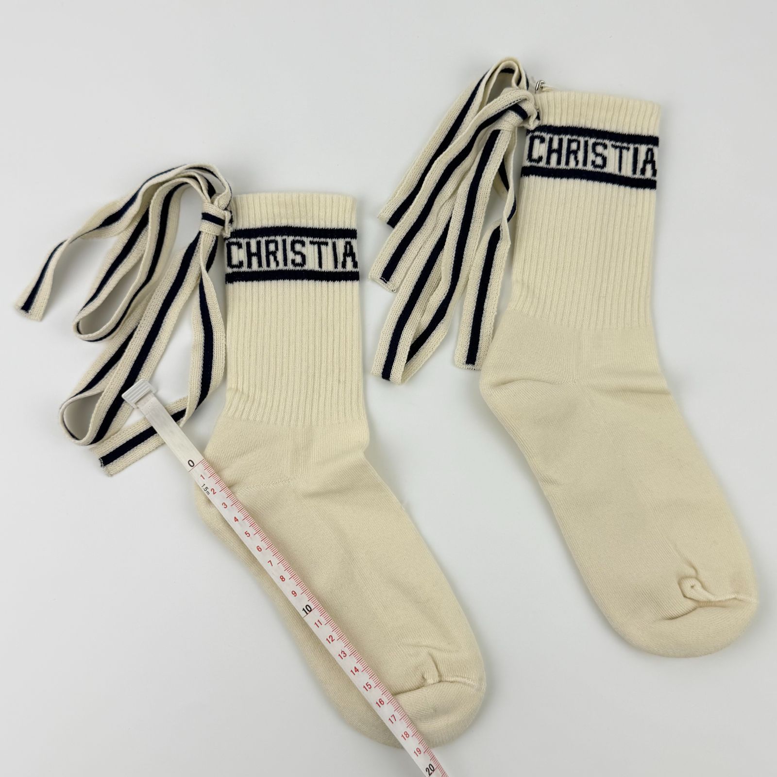 【中古】Christian Dior クリスチャンディオール 靴下 ソックス ホワイト ヴィンテージ レディース【中古美品】HIBUOCHI VINTAGE hboc260416a05