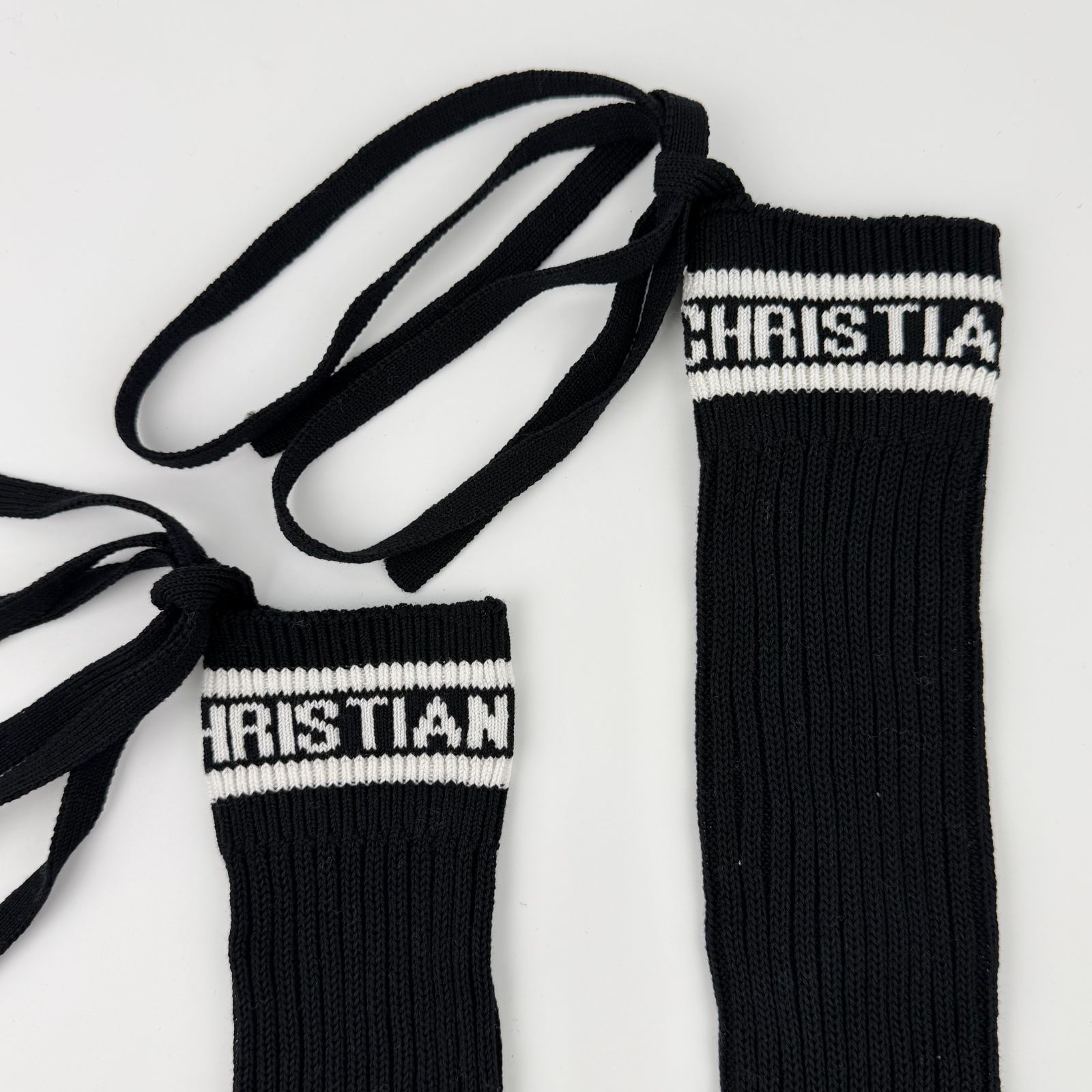 【中古】Christian Dior クリスチャンディオール 靴下 ソックス ブラック ヴィンテージ レディース【中古美品】HIBUOCHI VINTAGE hboc260416a06