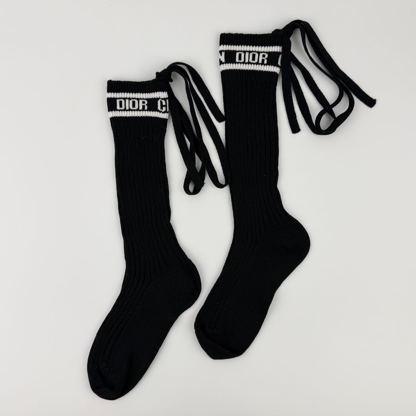 【中古】Christian Dior クリスチャンディオール 靴下 ソックス ブラック ヴィンテージ レディース【中古美品】HIBUOCHI VINTAGE hboc260416a06