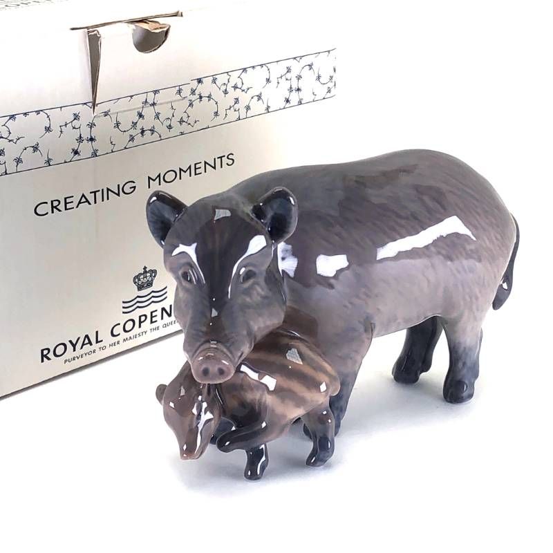 美品・箱付き】Royal Copenhagen ロイヤルコペンハーゲン／イノシシの