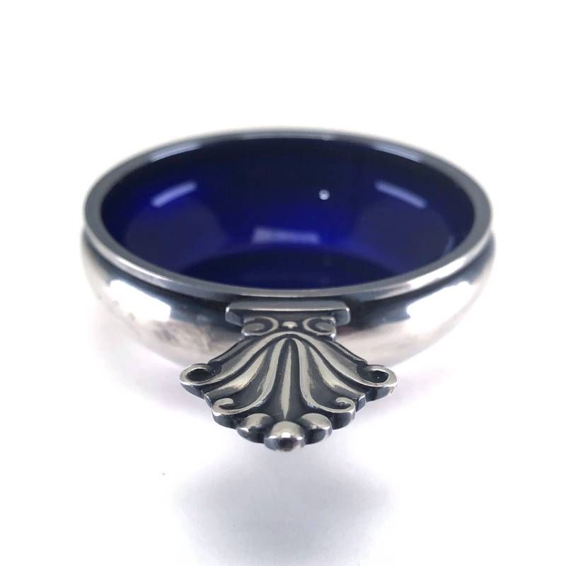 美品】Georg Jensen ジョージジェンセン／ソルトセラー トレイ／SV925