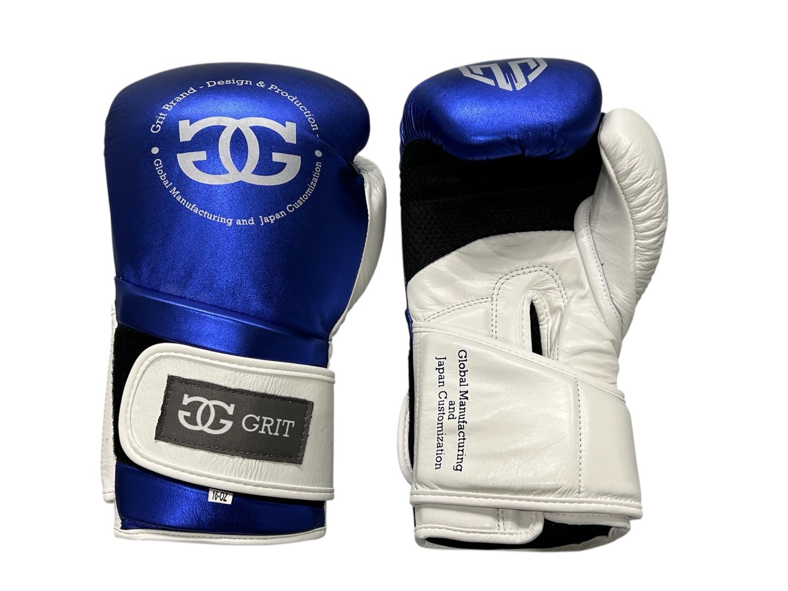 新品　未使用　GRIT BOXING GLOVE ボクシンググローブ GRIT BOXING GLOVE METALLIC LEATHER BULE - メルカリ