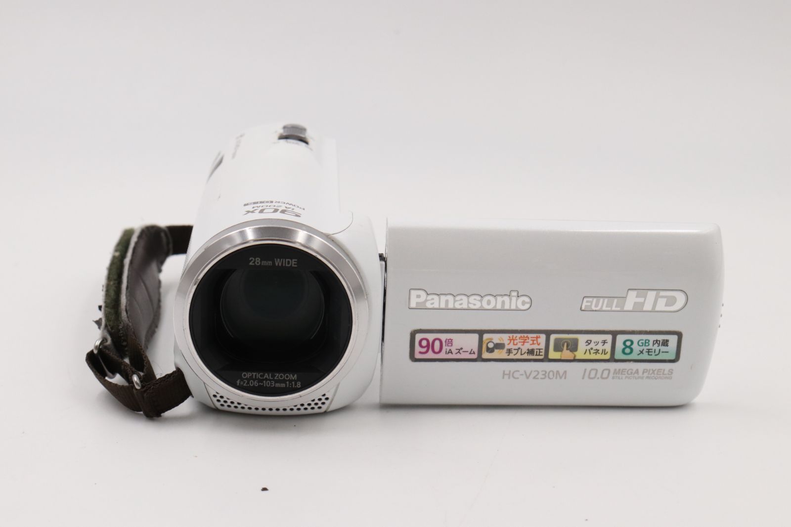 美品☆Panasonic パナソニック HC-V230M ホワイト ##17738 - メルカリ