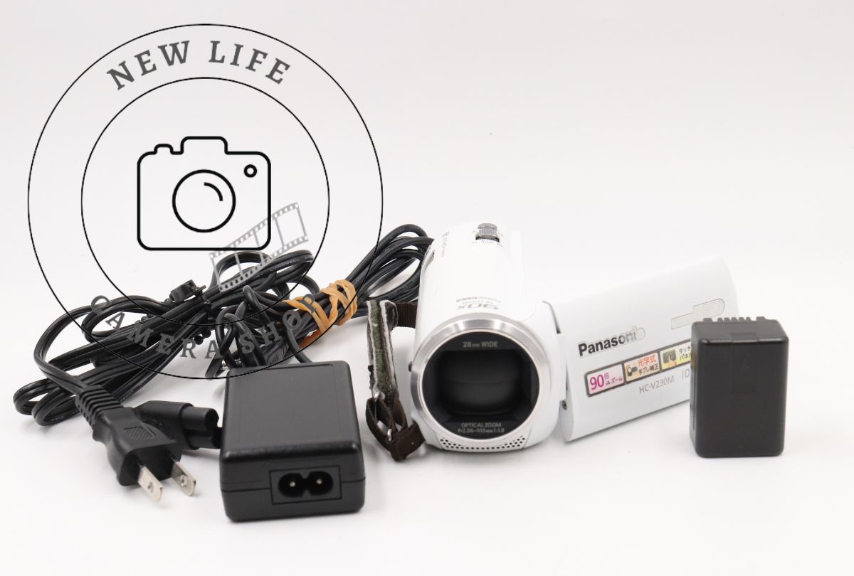 [売約済み]Panasonic　HM-V230M　ビデオカメラ　中古 パナソニック デジタルハイビジョンビデオカメラ HC-V230M-K