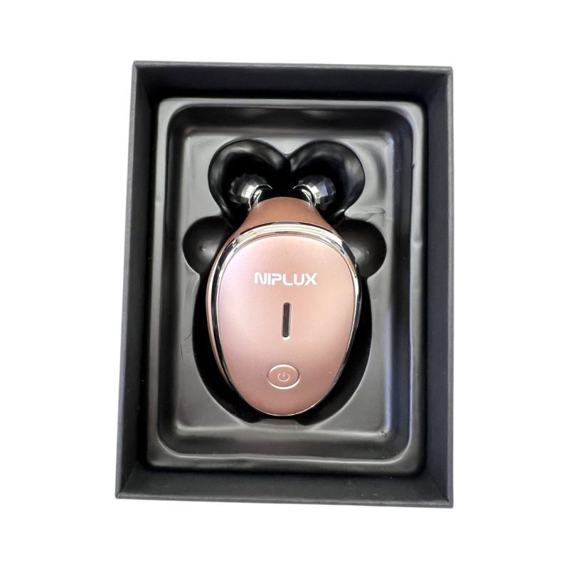 ニップラックス 美顔ローラー EMS美容器 QRELLE NP-QL21PK フェイスローラー ピンク 防水 コードレス NIPLUX 全国送料無料※一部除く