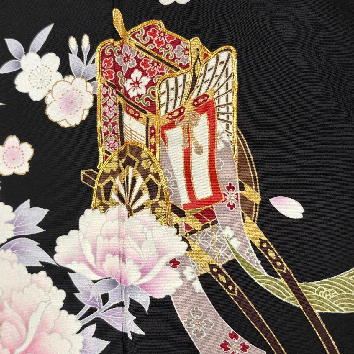【美品】 振袖 身丈163cm 裄丈66.5cm 正絹 名品 【中古】 振袖 身丈163.5cm 裄丈67.5cm 正絹 美品 名品 【中古】 美品 振袖
