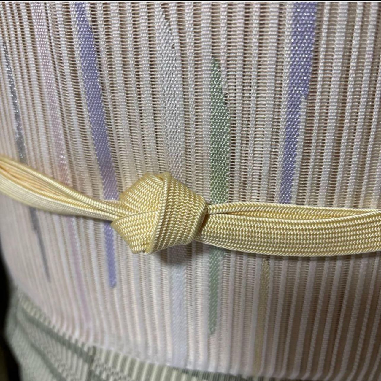 美品 単衣 きもの英 小紋 フルセット 洗える高級着物 柳鼠 夏帯 - メルカリ