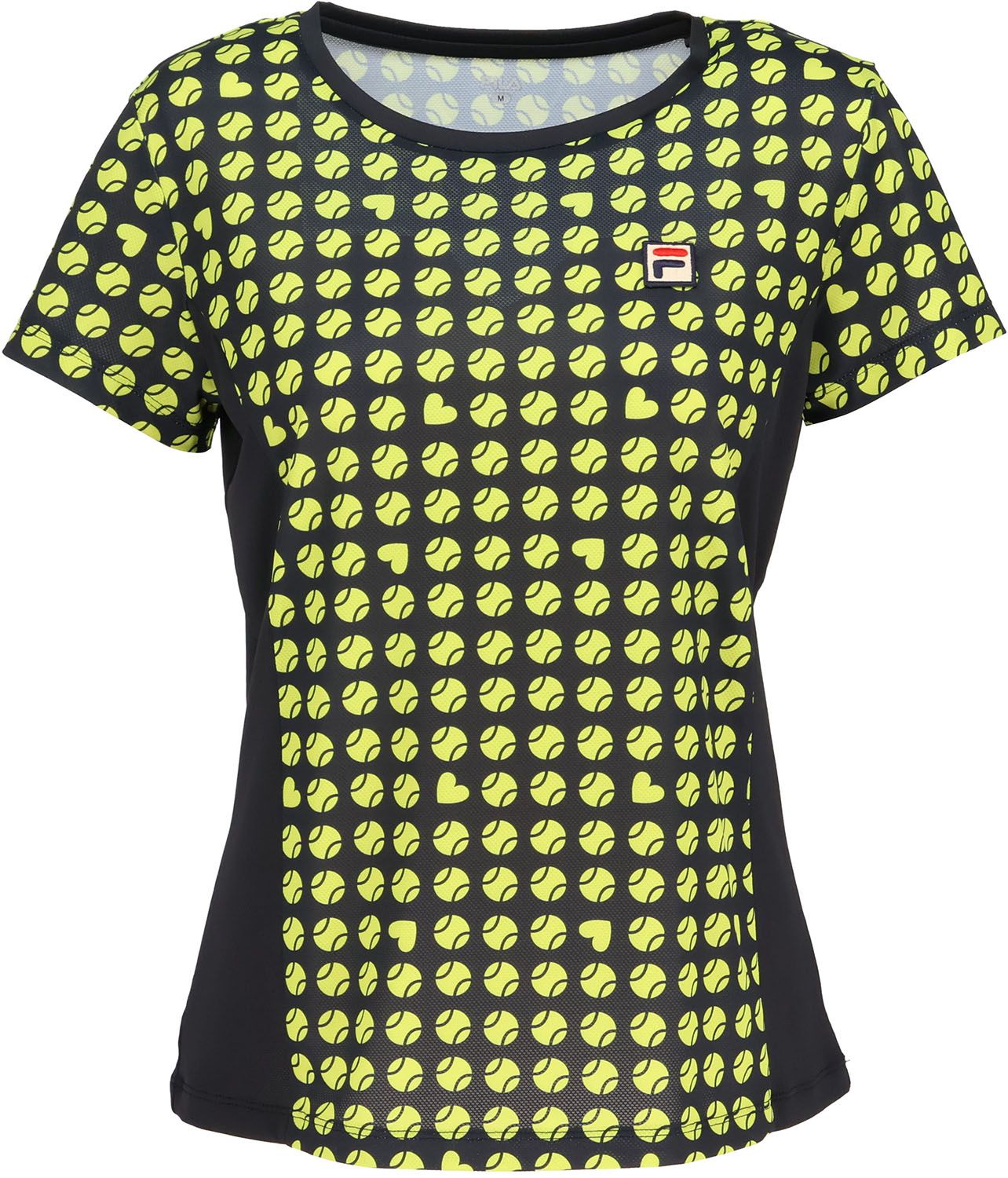 フィラ FILA テニス ゲームシャツ テニスウェア トップス 半袖 レディース ウィメンズ 女性 吸水速乾 UVカット ストレッチ メッシュ 紫外線対策 軽量 涼しい 春夏 部活動 CZ6SGW053 BN0 ブラウン