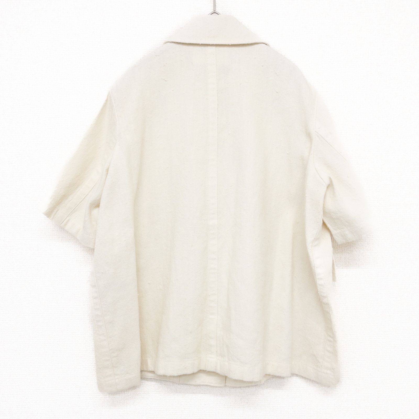 JIL SANDER ジルサンダー 半袖シャツ ミリタリー シルク リネン 
