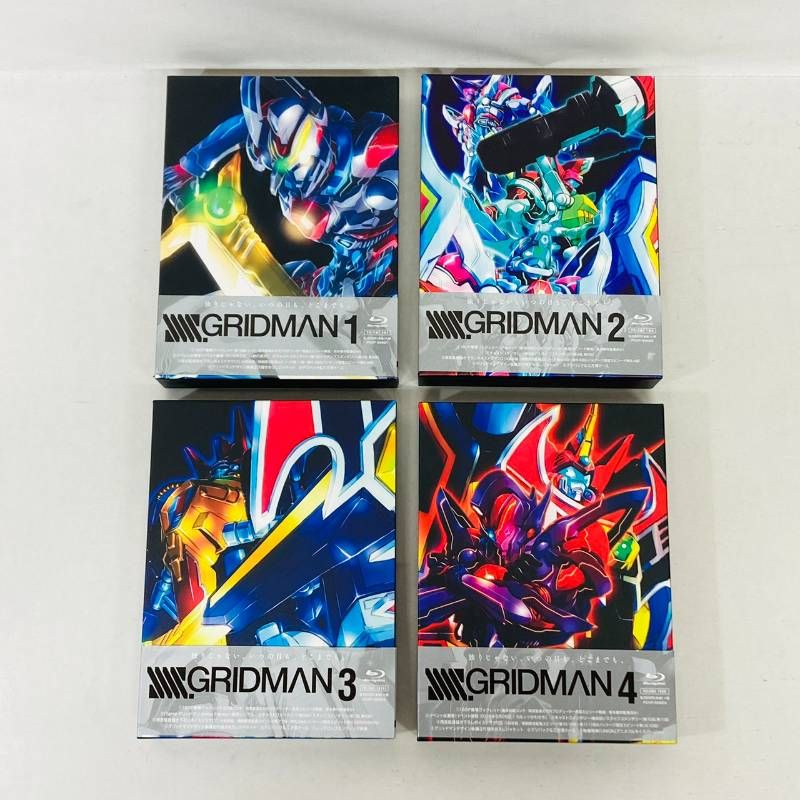 セット】 初回限定版 SSSS グリッドマン Blu-ray 全4巻 まとめ 全巻 