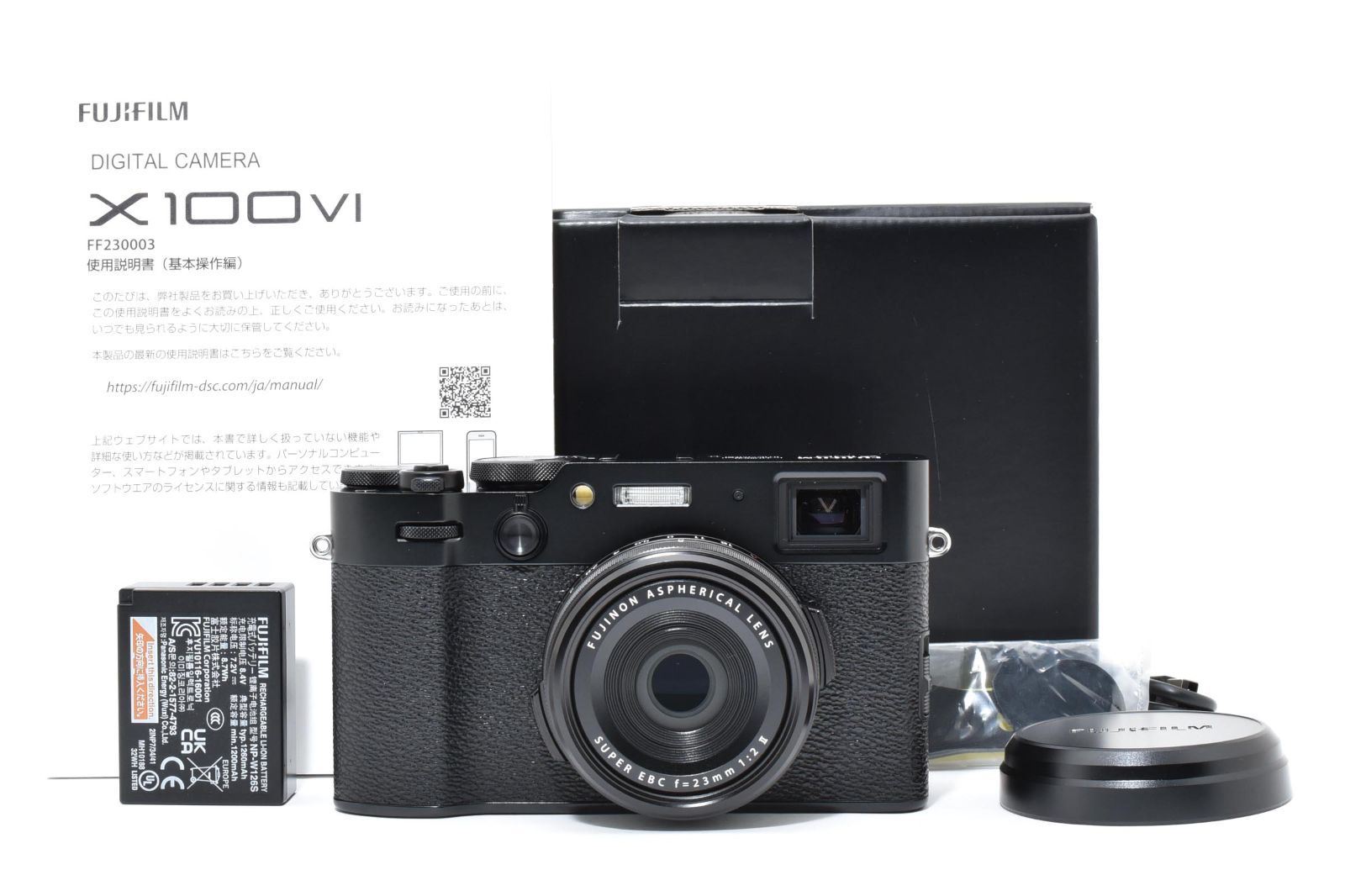 ☆新品級☆ フジフイルム FUJIFILM X100VI ブラック 日英二言語モデル