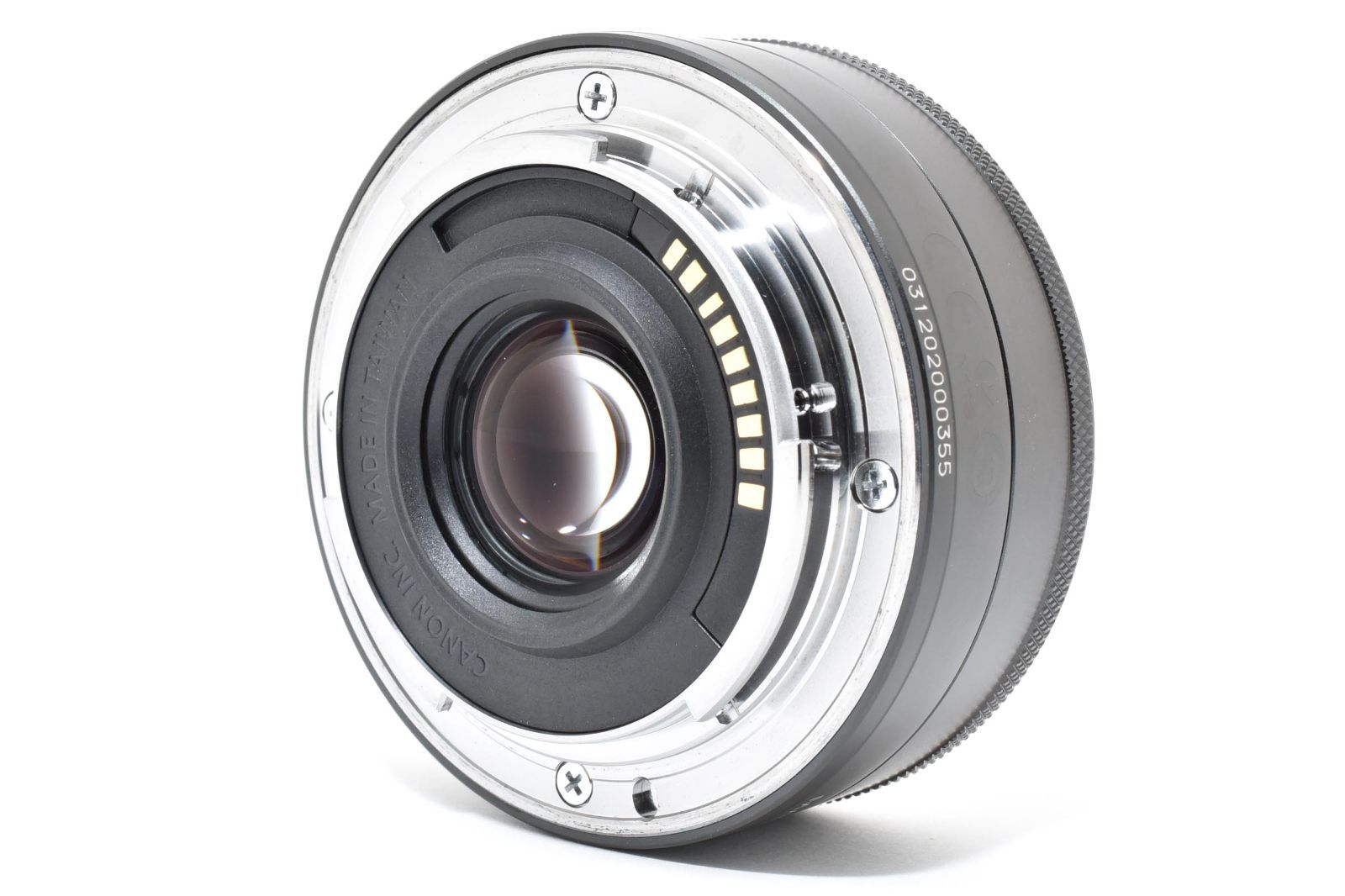 ★極上品★ CANON EF-M 22mm F2 STM 前後キャップ付属 ☆極上☆ キヤノン Canon EF-M 22mm F2 STM ブラック 《前後キャップ付