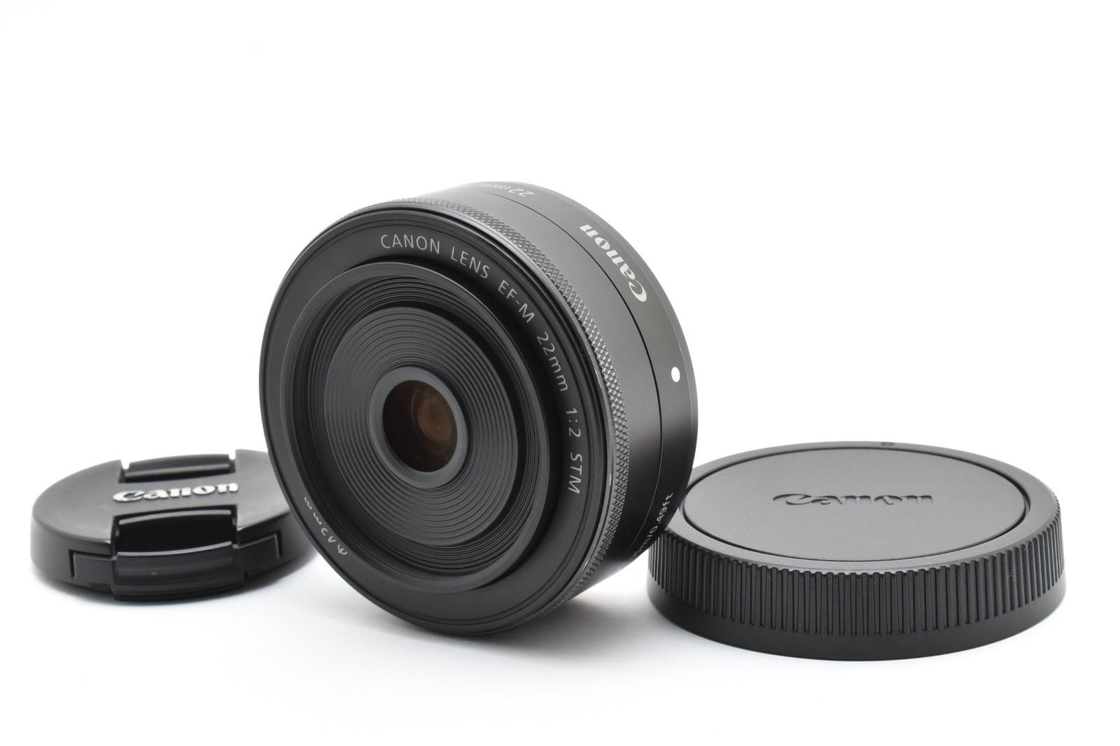動作品 Canon EF-M 22mm f2 STM レンズ 前後キャップ付き Amazon.com : Canon EF-M 22mm f2 STM Compact System Lens (Black