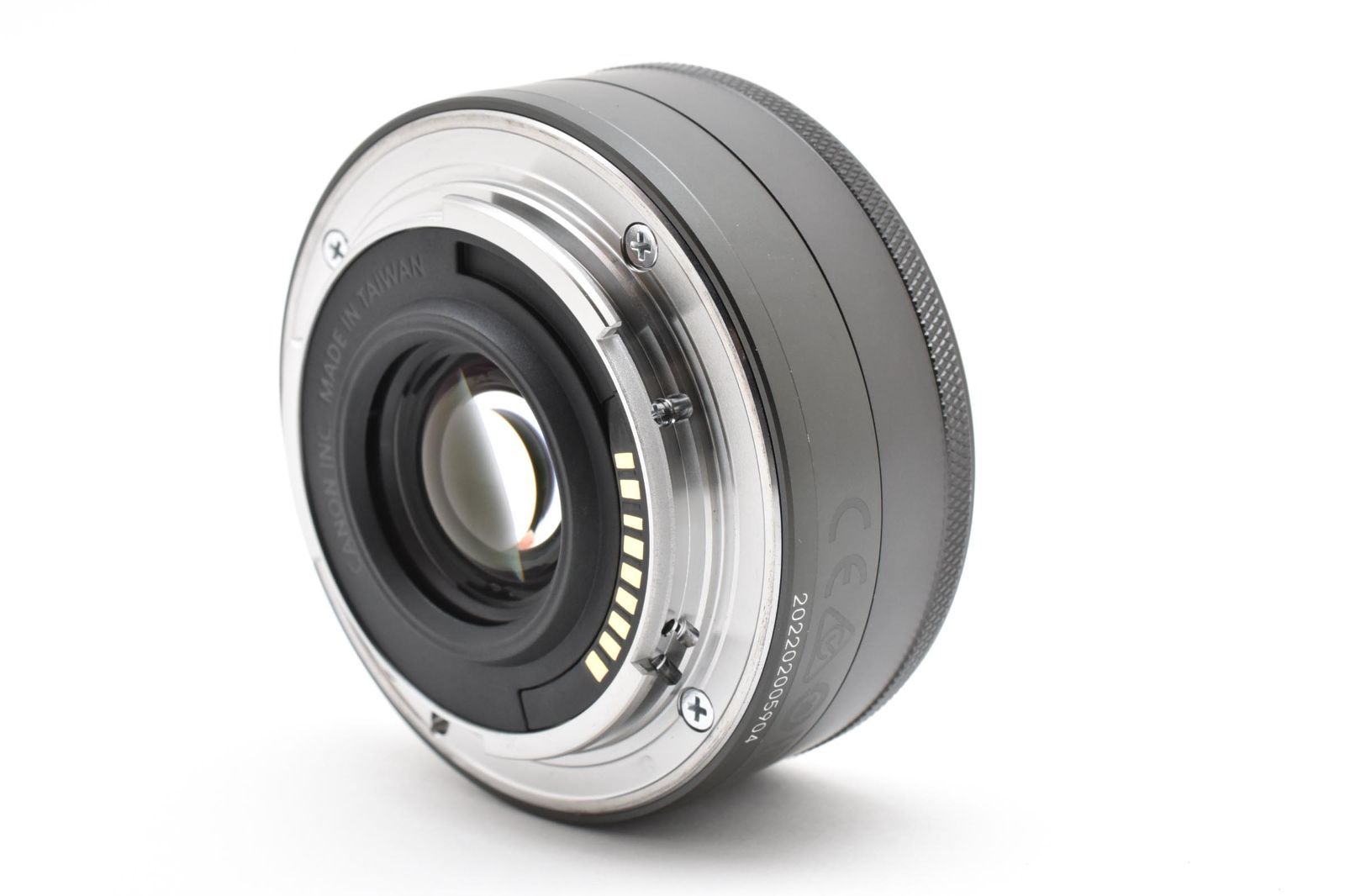 ☆極上☆ キヤノン Canon EF-M 22mm F2 STM ブラック 《前後キャップ付
