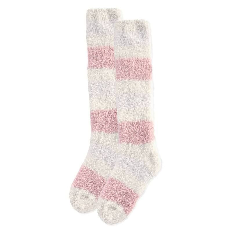 メモイ レディース アンダーウェア 靴下 プラスサイズ MeMoi Womens Multistripe Teddy Bear Plush Knee High Socks Ivory アイボリー メモイ レディース アンダーウェア 靴下 プラスサイズ MeMoi Womens Multistripe Teddy Bear Plush Knee High Socks Ivory アイボリー