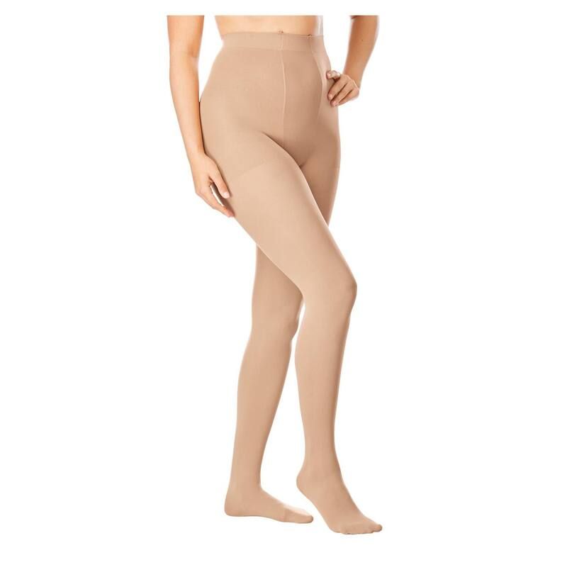 コンフォート チョイス レディース アンダーウェア 靴下 プラスサイズ Comfort Choice Womens Plusize 2pack Smoothing Tights Beige ベージュ