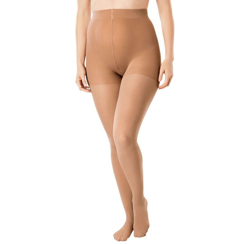コンフォート チョイス レディース アンダーウェア 靴下 プラスサイズ Comfort Choice Womens Plusize 2pack Smoothing Tightsuntan