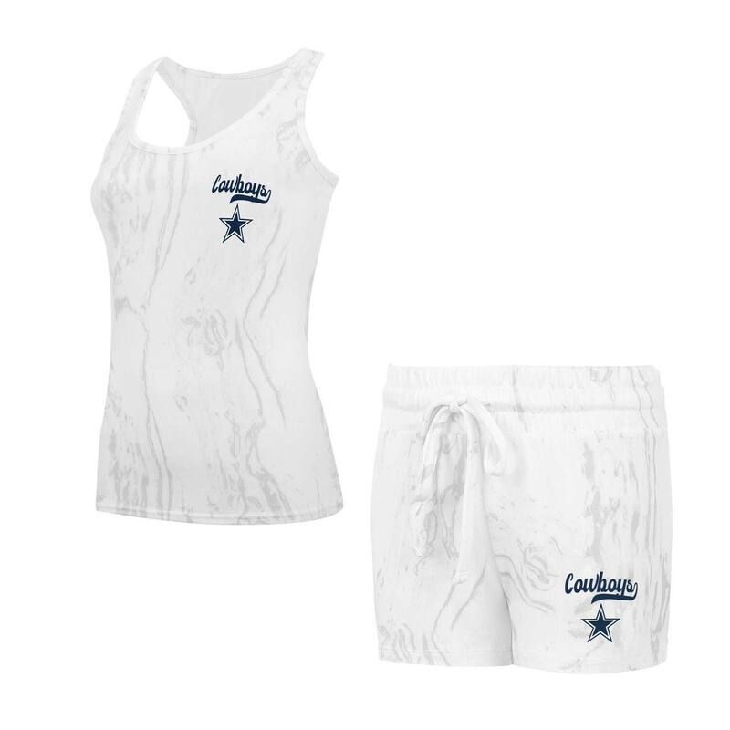 アンブランデッド レディース アンダーウェア ナイトウェア ショートパンツ ニット Unbranded Womens Conceptsport Dallas Cowboys Quartz Hacci Knitank Top Shortsleep Set Cow