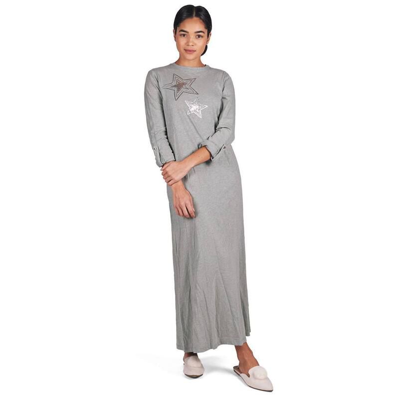 メモイ レディース アンダーウェア ナイトウェア コットン ニット MeMoi Womens 100 Cotton Slub Knit FullLength Sleepingown Seafoam