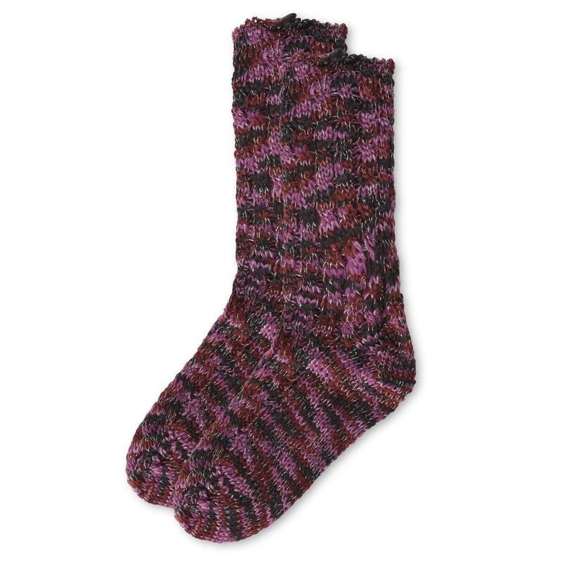 メモイ レディース アンダーウェア 靴下 ブーツ ニット MeMoi Color Bunchunky Knit Boot Socks Purple パープル メモイ レディース アンダーウェア 靴下 ブーツ ニット MeMoi Color Bunchunky Knit Boot Socks Purple パープル