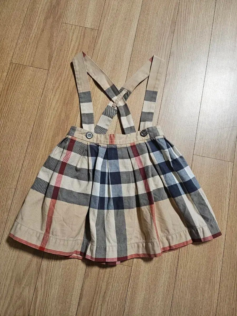 バーバリー BURBERRY サスペンダー付き スカート サロペット 90 ベビー服(~95cm) バーバリー キッズ サスペンダー スカート 18M
