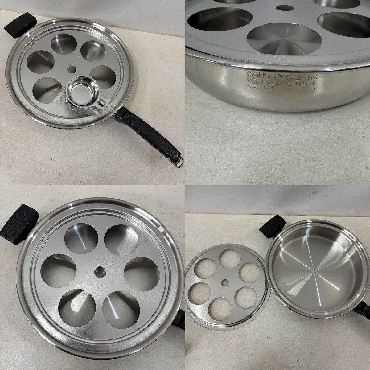 Cookbest クックベスト 最高級 T304ステンレス 7層構造 鍋 まとめて