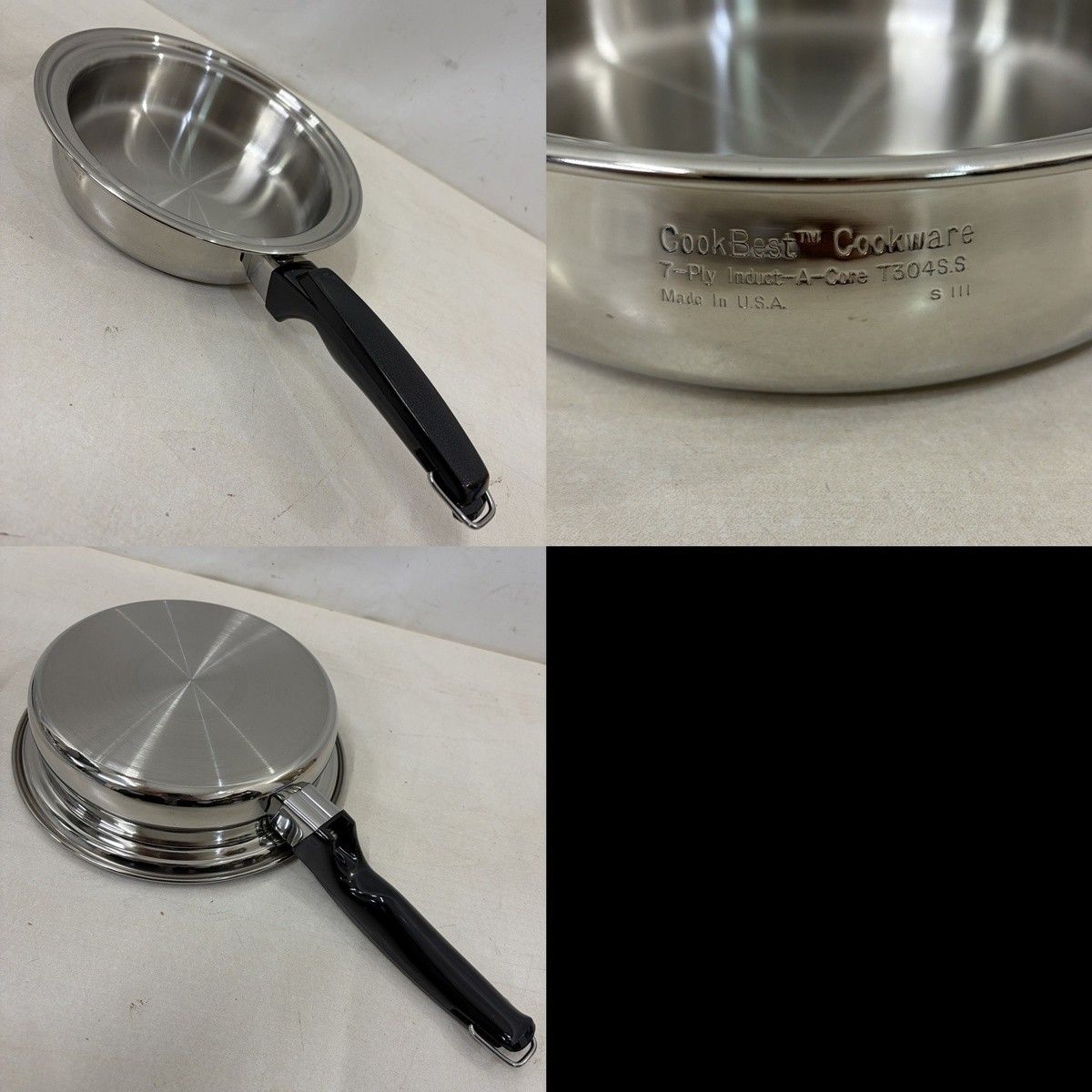 Cookbest クックベスト 最高級 T304ステンレス 7層構造 鍋 まとめて