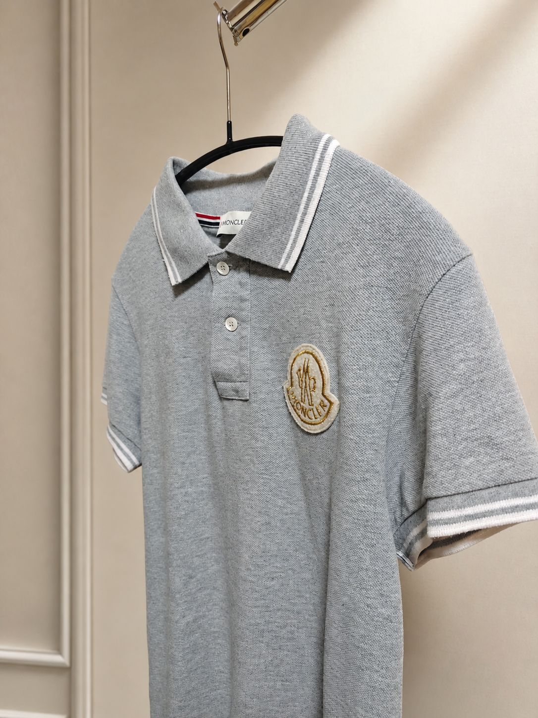 MONCLER モンクレール ポロシャツ サイズS（スリムフィット） グレー