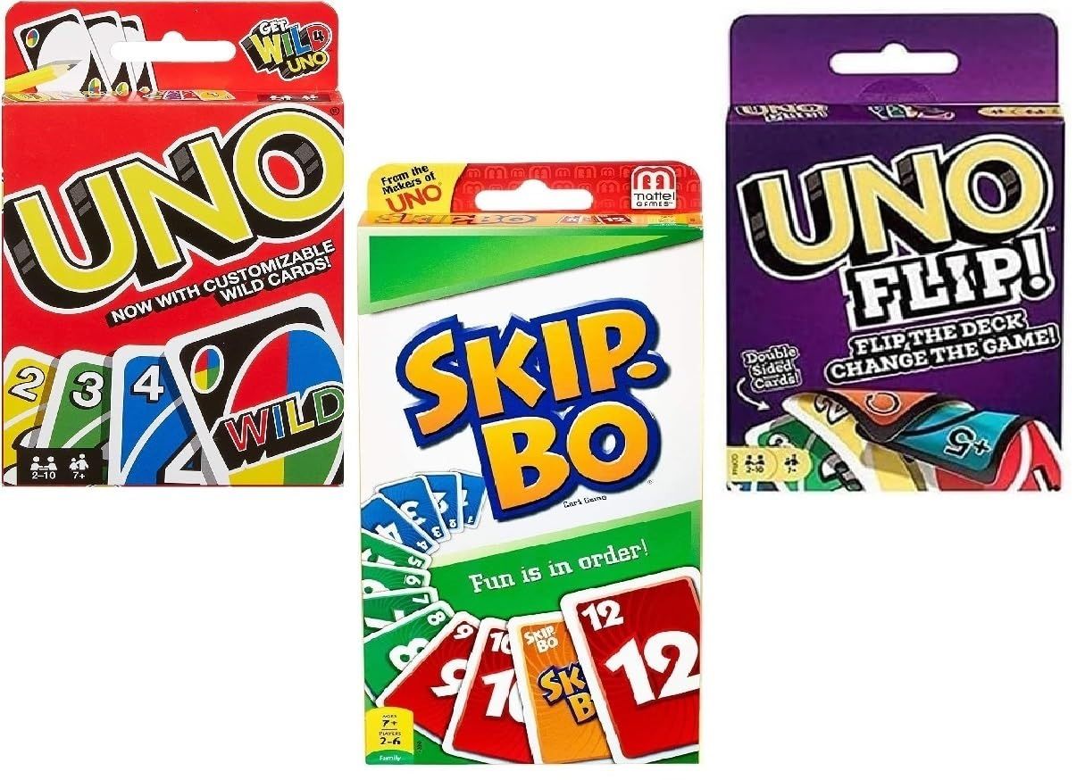 新品 Mattel Uno フリップ&スキップボーカードゲーム コンボ 3個パック 5,696円