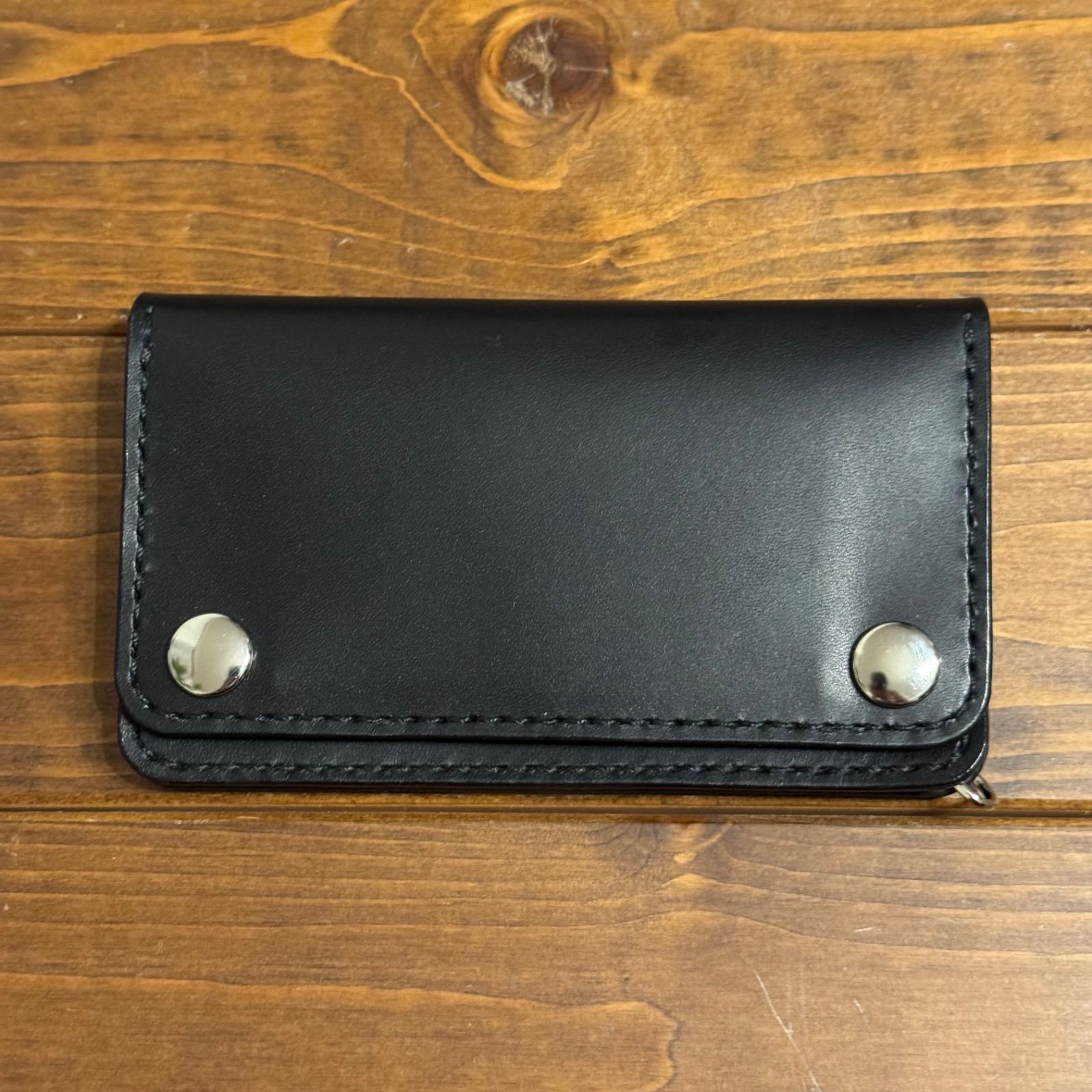 【MTW-03】trucker wallet 3層 ミドル 緑芯 フラップ裏有り