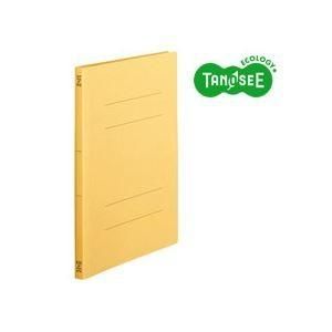 （まとめ）TANOSEE フラットファイル バインダー 2穴 〔スタンダードカラー〕A4タテ 150枚収容 黄 10冊入×20パック