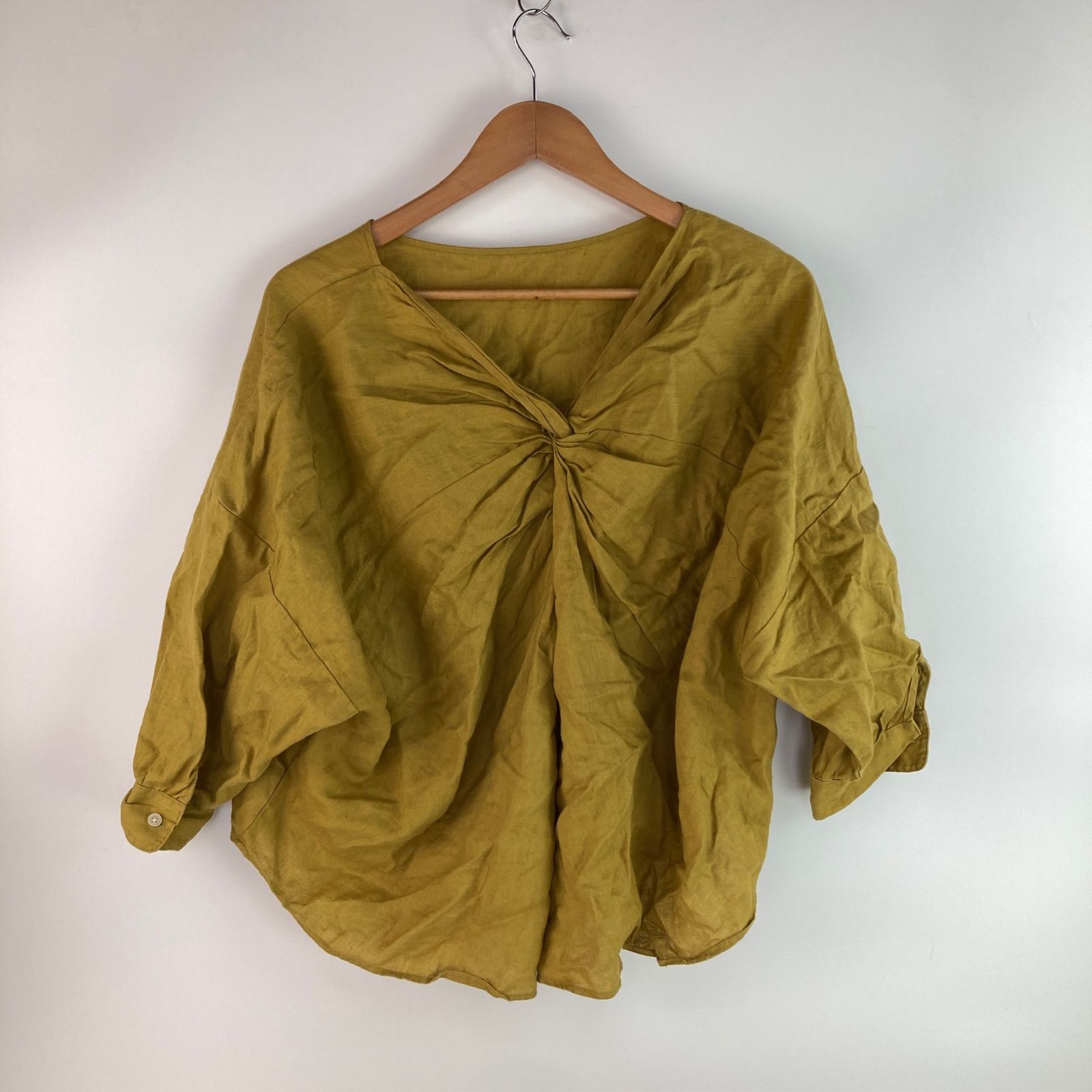 URBAN RESEARCH DOORS リネンバックツイストブラウス レディース One 