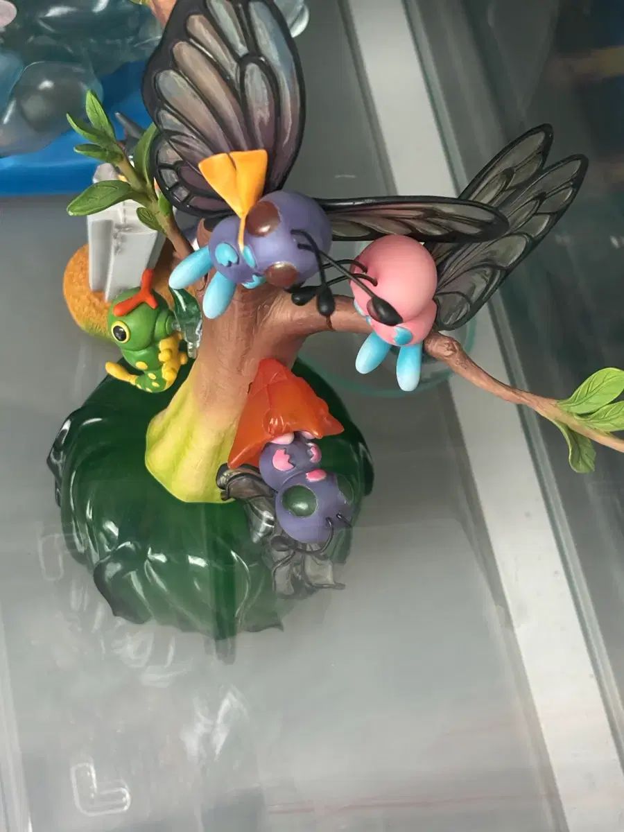 バタフリー ピンク 一般 キャタピー ダグトリオ ジオラマ 古典 ポケットモンスター フィギュア セット 出品