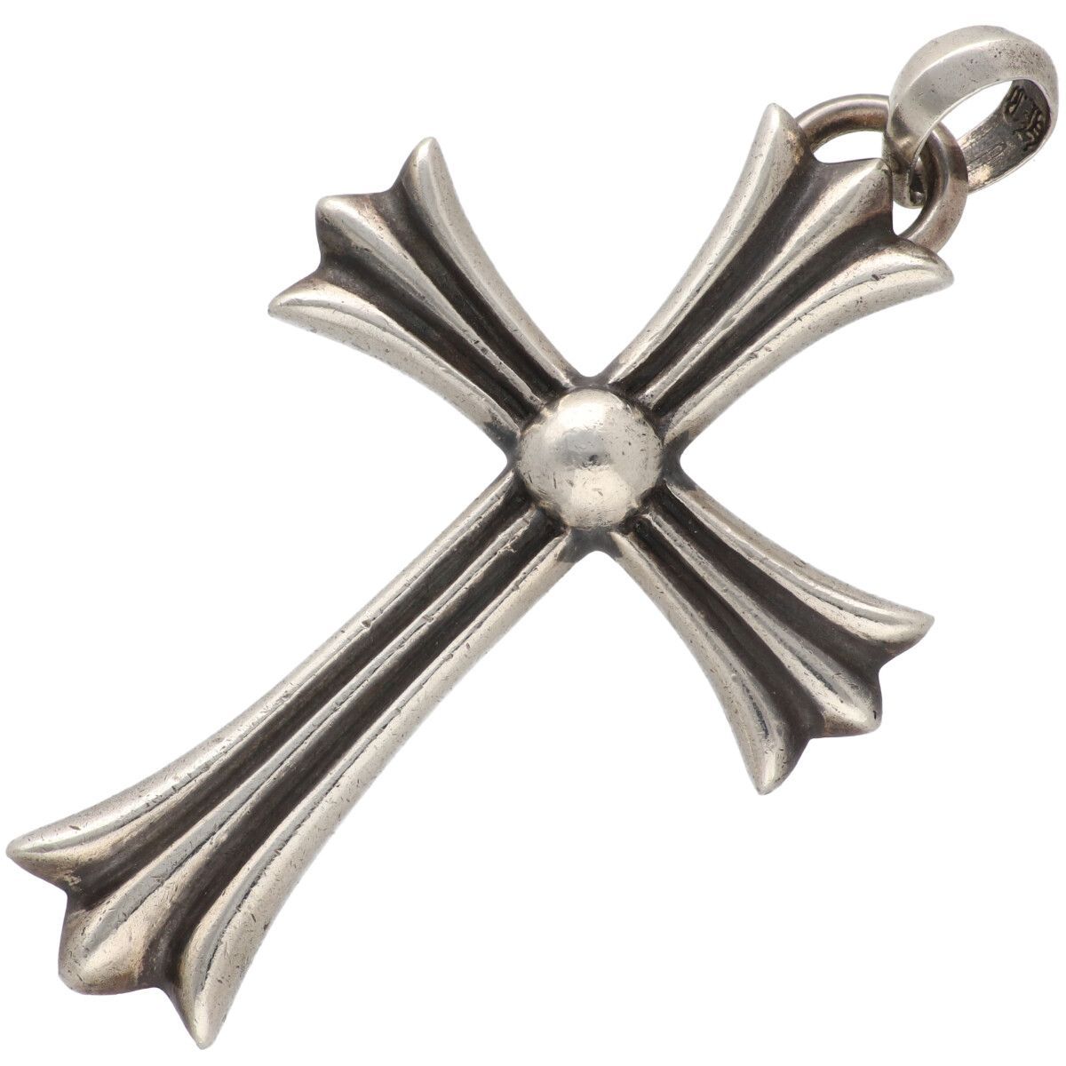 中古】 CHROME HEARTS クロムハーツ ラージCHクロス ベイル SV925